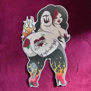 Fat Babe Sticker, Harley