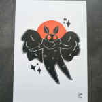 Mothman A5 Art Print
