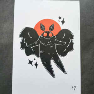 Mothman A5 Art Print