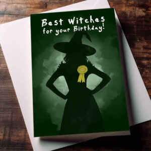Birthday Card - Horror - Best Witches for your Birthday!