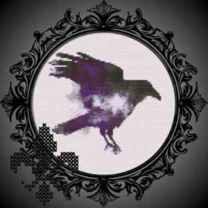 Crow In Flight-Handmade Cross Stitch & DIY Cross Stitch Kit (Copy)