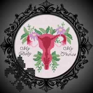 My Body My Choice-Handmade Cross Stitch & DIY Cross Stitch Kit