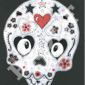 Skull: Gothic original art