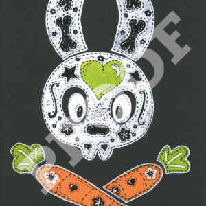 Bunny and Crosscarrots: Original Gothic artwork