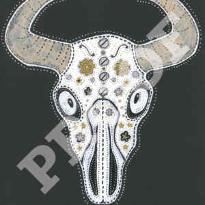 Cow Skull: Original Gothic art