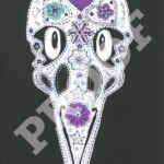 Raven Skull: Original Gothic artwork