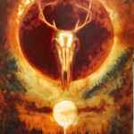 Hunters Moon - Original Oil Painting Surreal Dark Fantasy