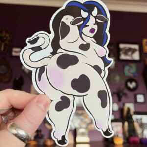 Fat Babe Sticker, Clover