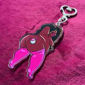 Cupcake, Fat Babe Keyring