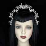 Eerie Halo: Bat and moon themed crown