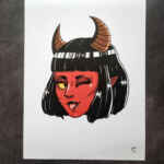 Cheeky Devil A4 Print