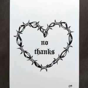 No Thanks ???? A5 Art Print