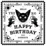 Kitty Ouija - Greeting Card - WHITE