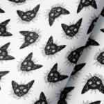 Kitty Abyss - Gift Wrap Sheet - WHITE