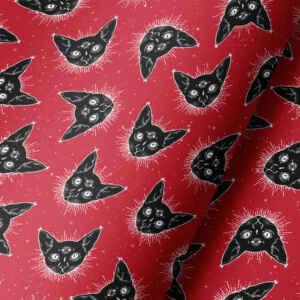 Kitty Abyss - Gift Wrap Sheet - RED