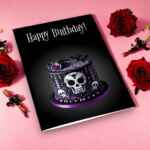 Goth Birthday Cake Card