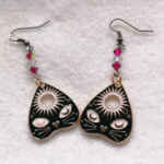 Cat faces Planchette earrings