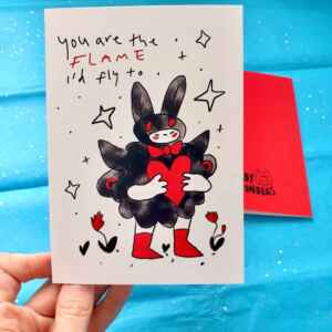 Mothman A6 Cryptid Card // Anniversary // Valentines Day // Someone Special // Birthday
