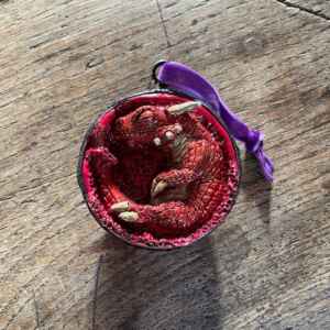 Red baby Dragon Christmas bauble (Copy)