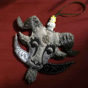 Baphomet Felt Hanging Decoration