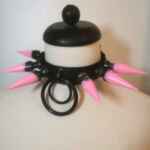 Pink infected spike collar
