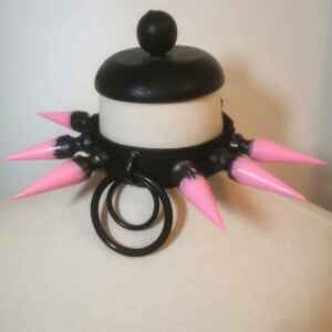 Pink infected spike collar
