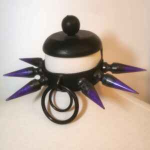 Purple infected spike collar
