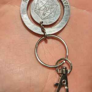 Roll For Initiative DnD Keychain