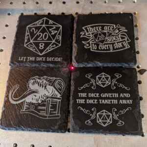 Dungeons and Dragons Themed Coaster Set