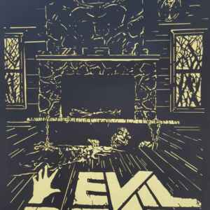 Someone's in My Fruit Cellar - hand cut papercut of Evil Dead II