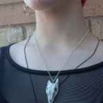 handmade porcelain animal skull pendant necklace