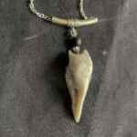 Handmade porcelain skull pendant necklace