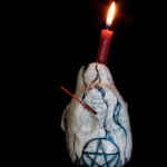 Baby Head Candle and incense Holder