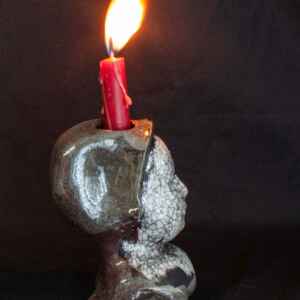 Doll head candle holder