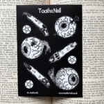 Witchy sticker sheets - Spooky, creepy, occult, horror, eyeballs, witch fingers, bullet journal, scrapbook, planner stickers, Halloween