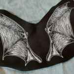 Demon Wings Back Patch - punk back patch, goth patches, occult patch, screen print patches, bat wings patch, devil wing, deamon, satanic