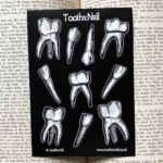 Teeth sticker sheets - Spooky, creepy, occult, horror, bullet journal, scrapbook, planner stickers, Creepy, Halloween, Horror, Witchy