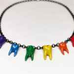 Rainbow Teeth Necklace