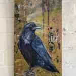 So Give me Hope. Raven painting on hardwood