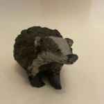 Small Handmade Raku Fired Ceramic Badger
