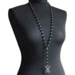 Sigil of Lucifer Black Onyx Rosary Necklace