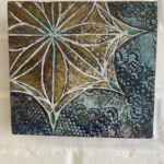 Mandala Oil painting on wood