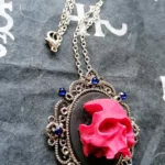 Gothic Skull necklace, skull jewellery,