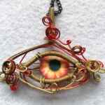 Red Eye Pendant necklace