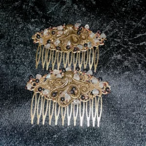 Steampunk octopus hair combs