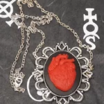 Gothic heart necklace