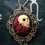 sugar skull necklace