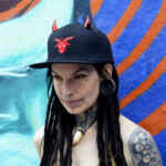 Red Horned Demon Snapback Cap