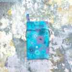 Blue Reef Fabric Drawstring Tarot Card Bag