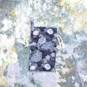 Seigaiha Wave Drawstring Tarot Card Bag